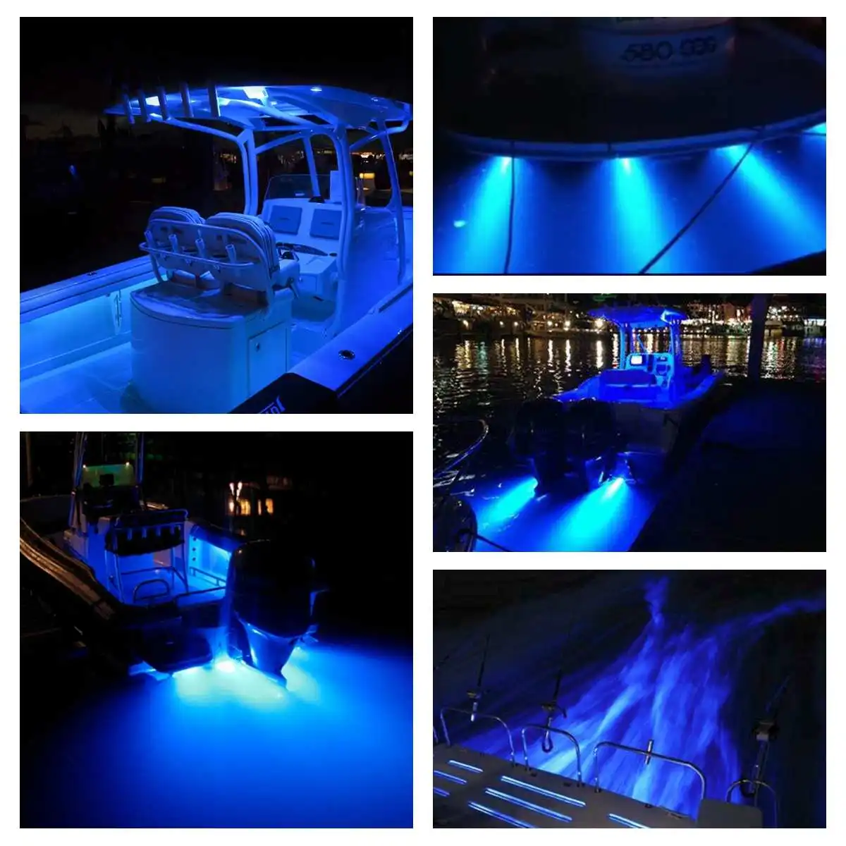 42LED Underwater Light Speedboat Boat Lights Navigation Lighting Boat Marine Transom Light RVS Yacht Accessories