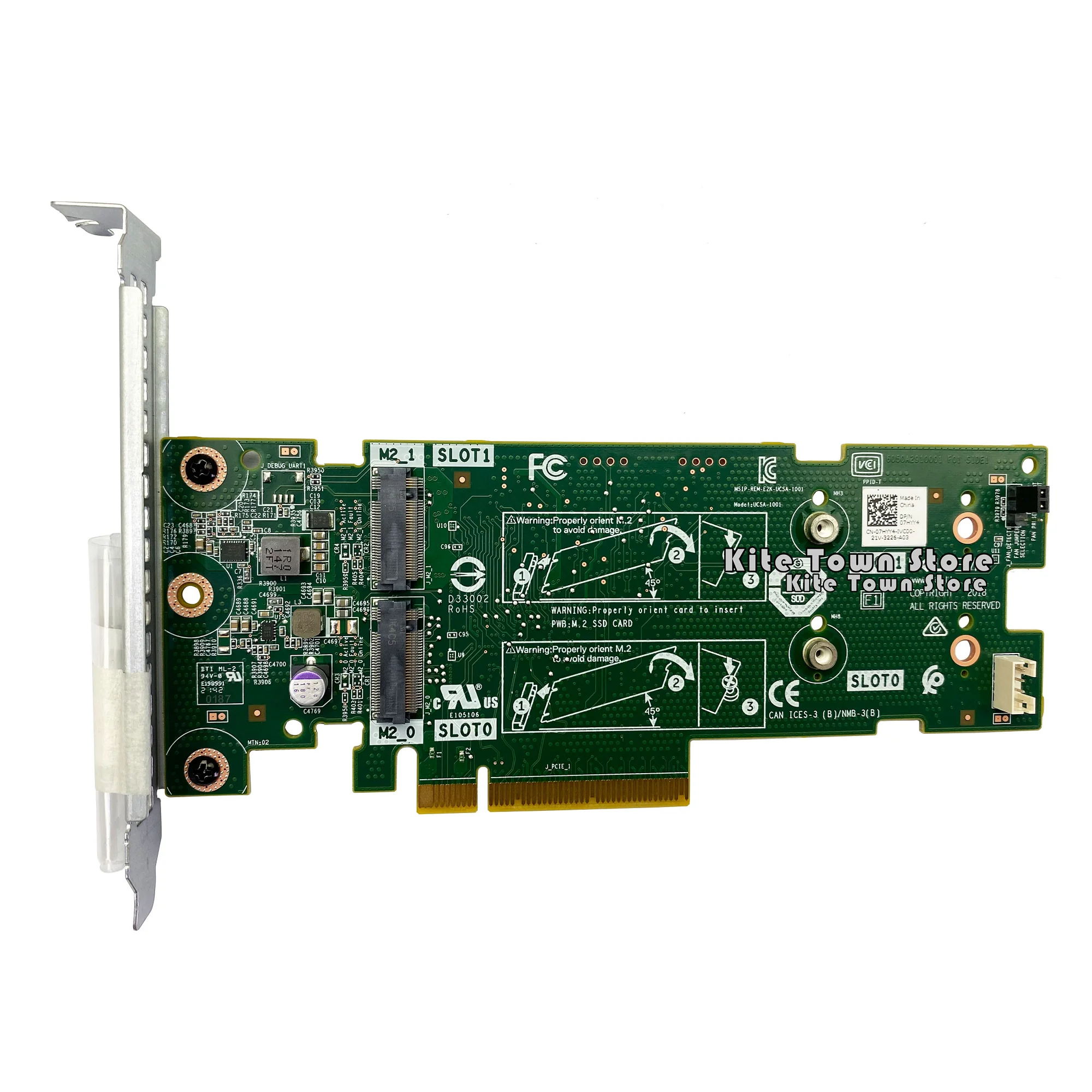 PCIE M.2 BOSS Card for Dell PowerEdge G14 G15 Server Boot Optimized Storage Long Bracket Included