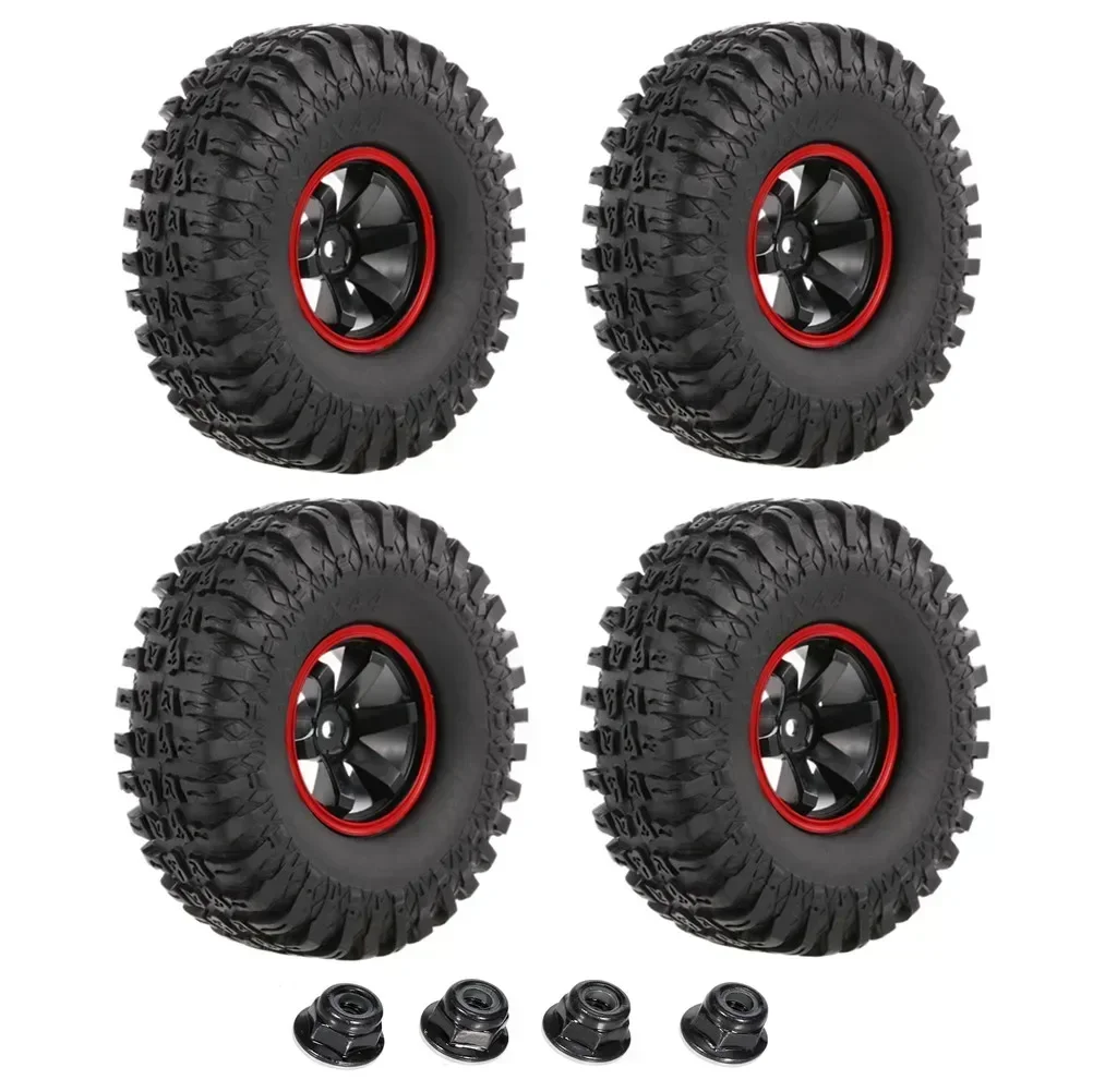 

4PCS 118MM 1.9" Rubber Rocks Tyres / Tires for 1:10 RC Rock Crawler car for Axial SCX10 90047 D90 D110 TF2 TRX-4