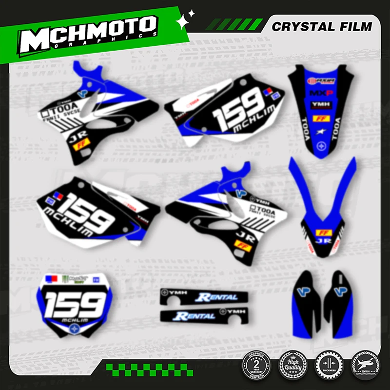 

MCHMFG обтекатель мотоцикла, графический фон, наклейки, наборы наклеек для YAMAHA YZ 125 2002-2014 YZ250 YZ 125 250