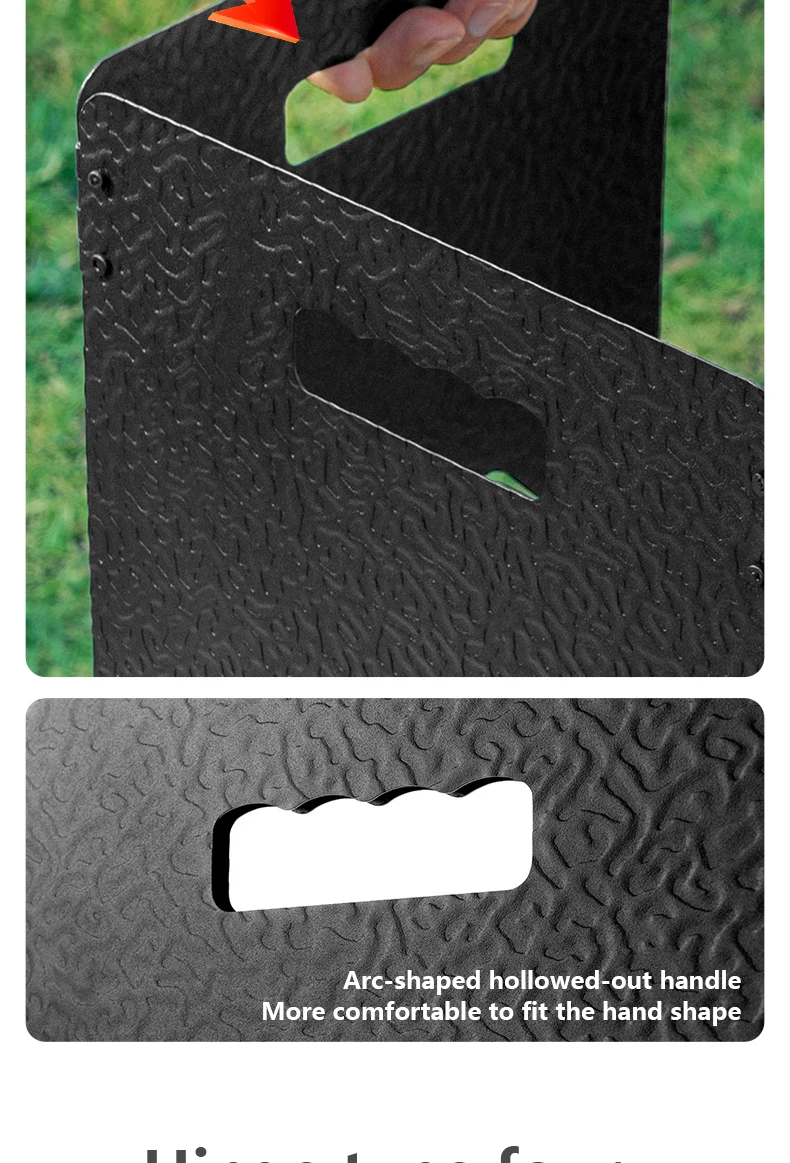 BISINNA 4-Platten-Gasherd-Windschutzscheibe, ultraleichter, zusammenklappbarer Windschutz für tragbare Camping-Kochwerkzeuge im Freien – Detail 7
