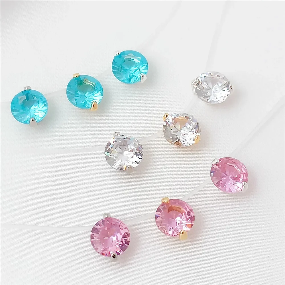 

14K Gold-plated Micro-inlaid Zircon Pendant, Star-style Mermaid's Tears Diy Bracelet Necklace Accessory Pendant