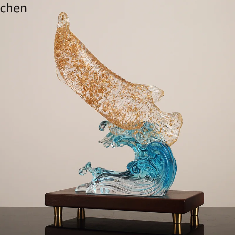 

Прозрачное украшение из смолы Zml - новый предмет декора в китайском стиле для гостиной, тумбы под телевизор, винного шкафа, прихожей, а также для мягкой отделки интерьера, ручная работа.