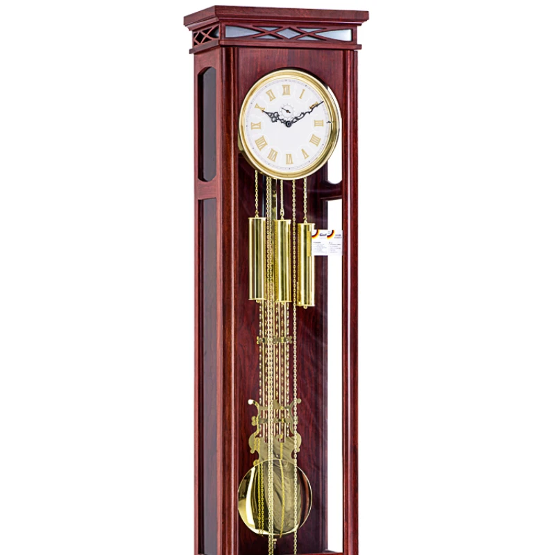 Living Room Simple Solid Wood Vertical Watch German Movement Mechanical Floor Clock Hg1081