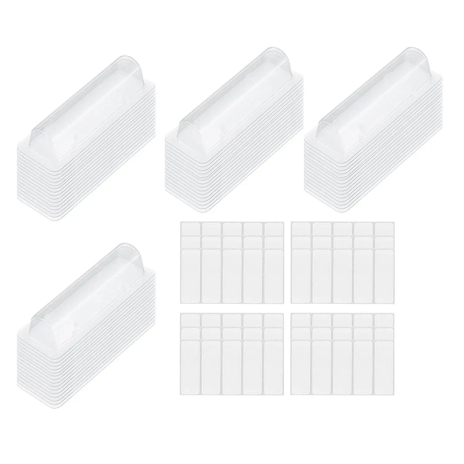 Clear Money Card Holder for Cash Gift Pouch with Adhesive Plastic Lip Balm Case Transparent Cosmetic Bag for Graduation Wedding