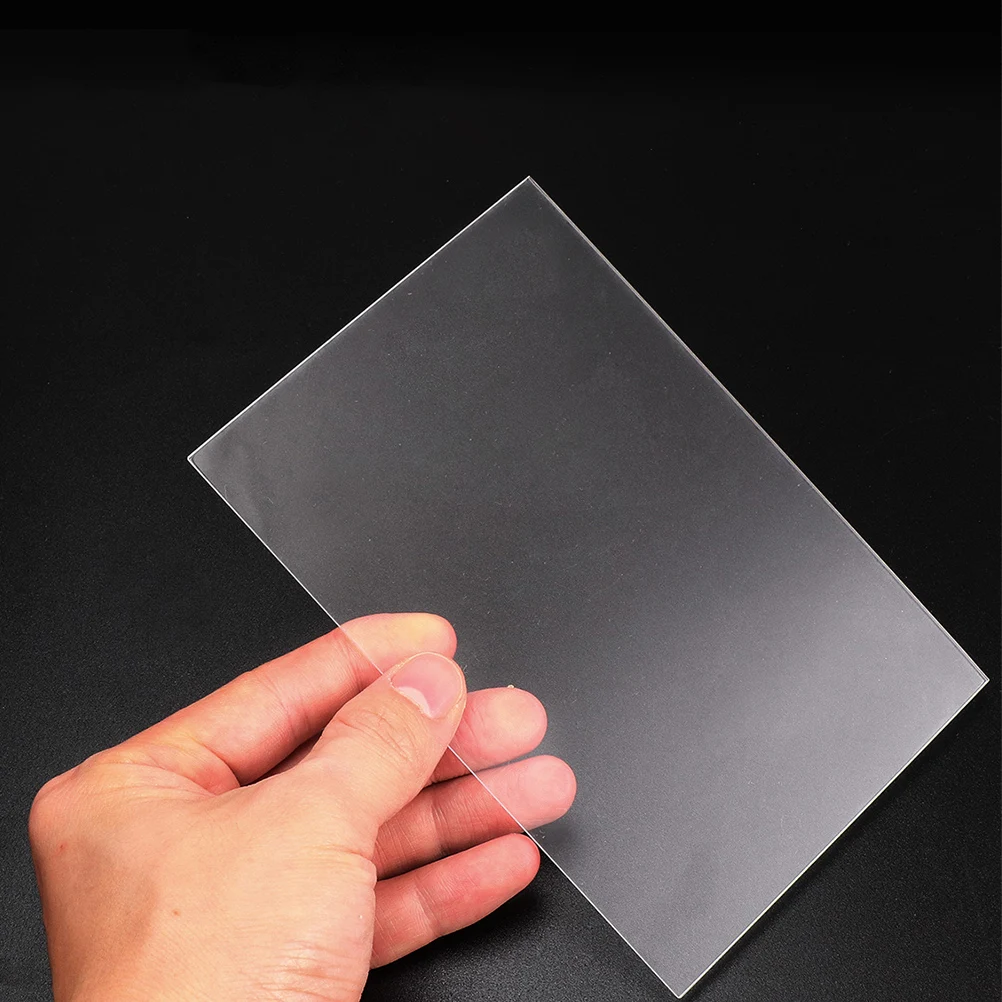 

10pcs 10X15Cm Clear Acrylic Sheets Transparent Panels Lightweight Diy Craft Projects Resistant Breakage Photo Frame