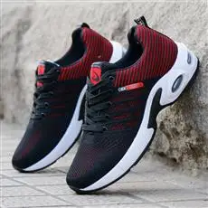 New Men Running Shoes,black Fashion Sports Shoes, Outdoor Breathable Wear-resistant Mesh Health and Leisure Travel Walking Shoes