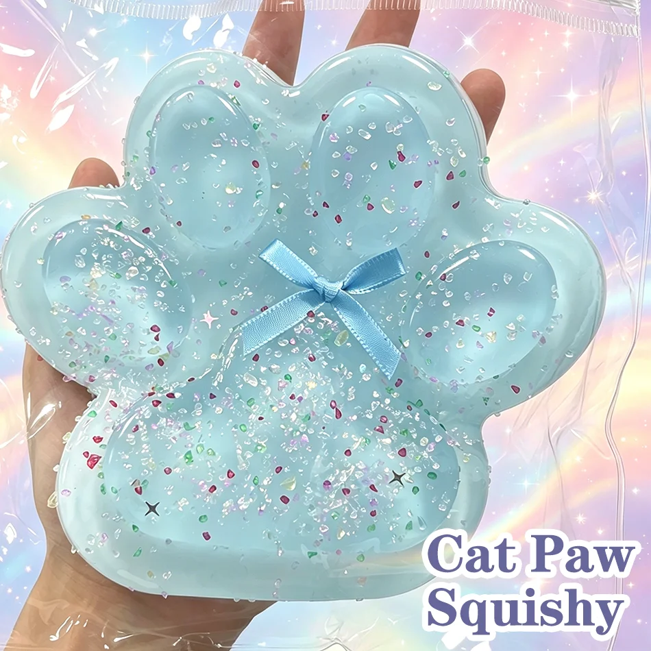2026 Heißes Ideales Geschenk: Quetschspielzeug Niedliche Katzenpfote Squishy Mochi Weiches Gel Stressabbau-Spielzeug für Kinder & Erwachsene