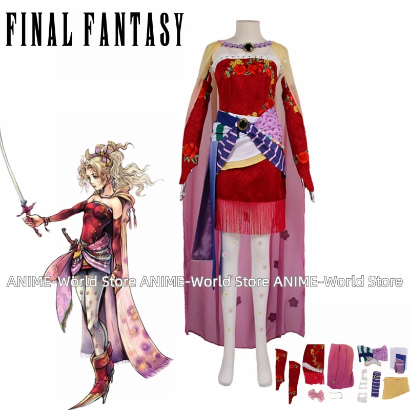 Finatal Fantasy VI Terra Branford Cosplay Costume Tina Branford Cosplay Costume Customize Free Shipping