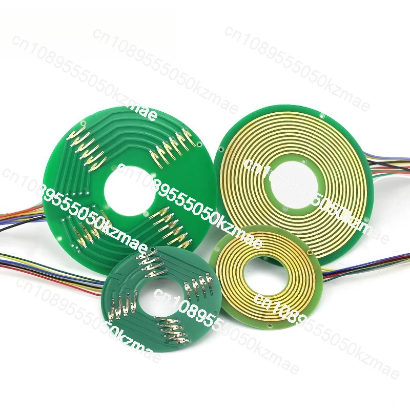 

FOR Disc Slip Ring PCB Conductive Slip Ring Inner Hole 12-50mm Separate Ultra-thin Collector Ring, 1~ 12 Rings Optional