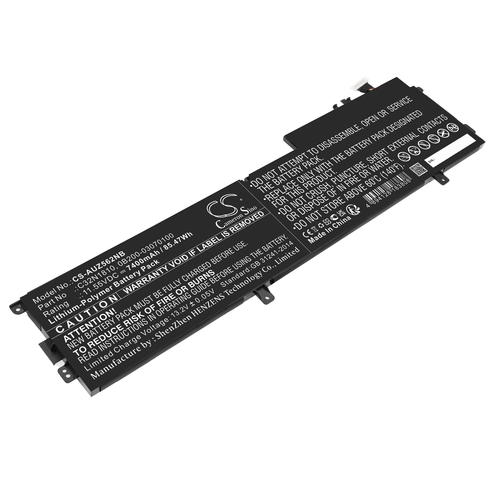 بطارية بديلة CS لجهاز AsusZenBook Flip 15 UX562FD-2G، ZenBook Flip 15 UX562، ZenBook Flip 15