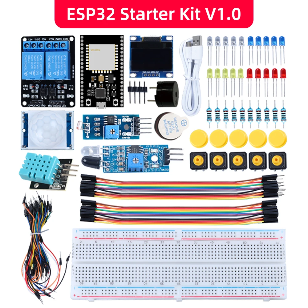 Starter Kit with ESP32 and Smart Module for Arduino Project with Programming Complete Profesional Coding Educational Kit