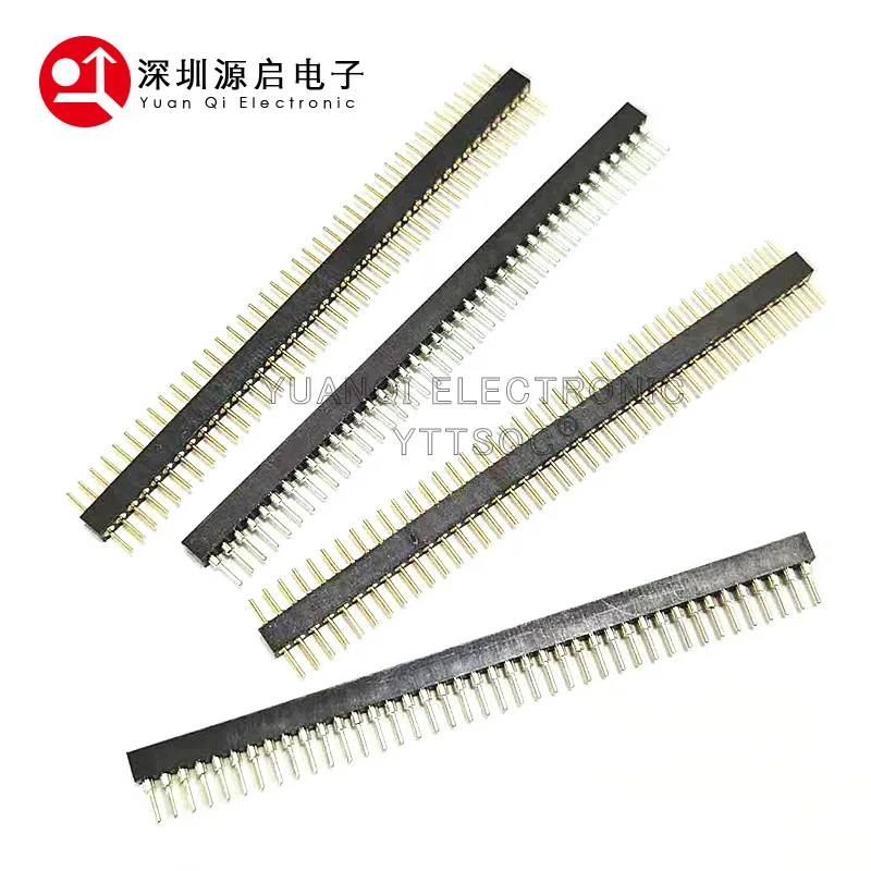 1.778mm Pitch 1.778 Single Row Male Female Round Pin Header 1*40P Breakaway PCB Board colour Connector Strip Pinheader 1x40