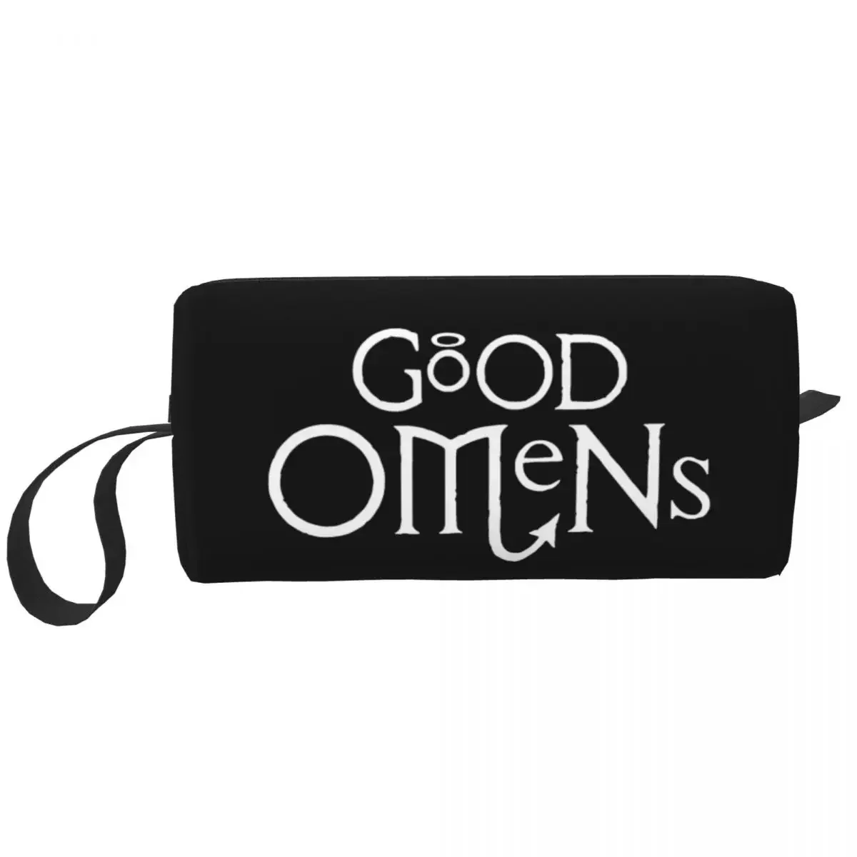 

Good Omens Makeup Bags Women Cosmetic Bag Trend Waterproof Makeup Organizer Case