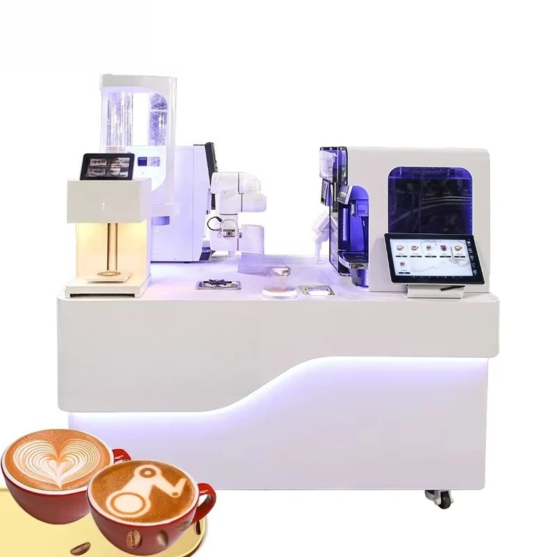 

Coffee Bar Internet celebrity sign-in point Robot Latte