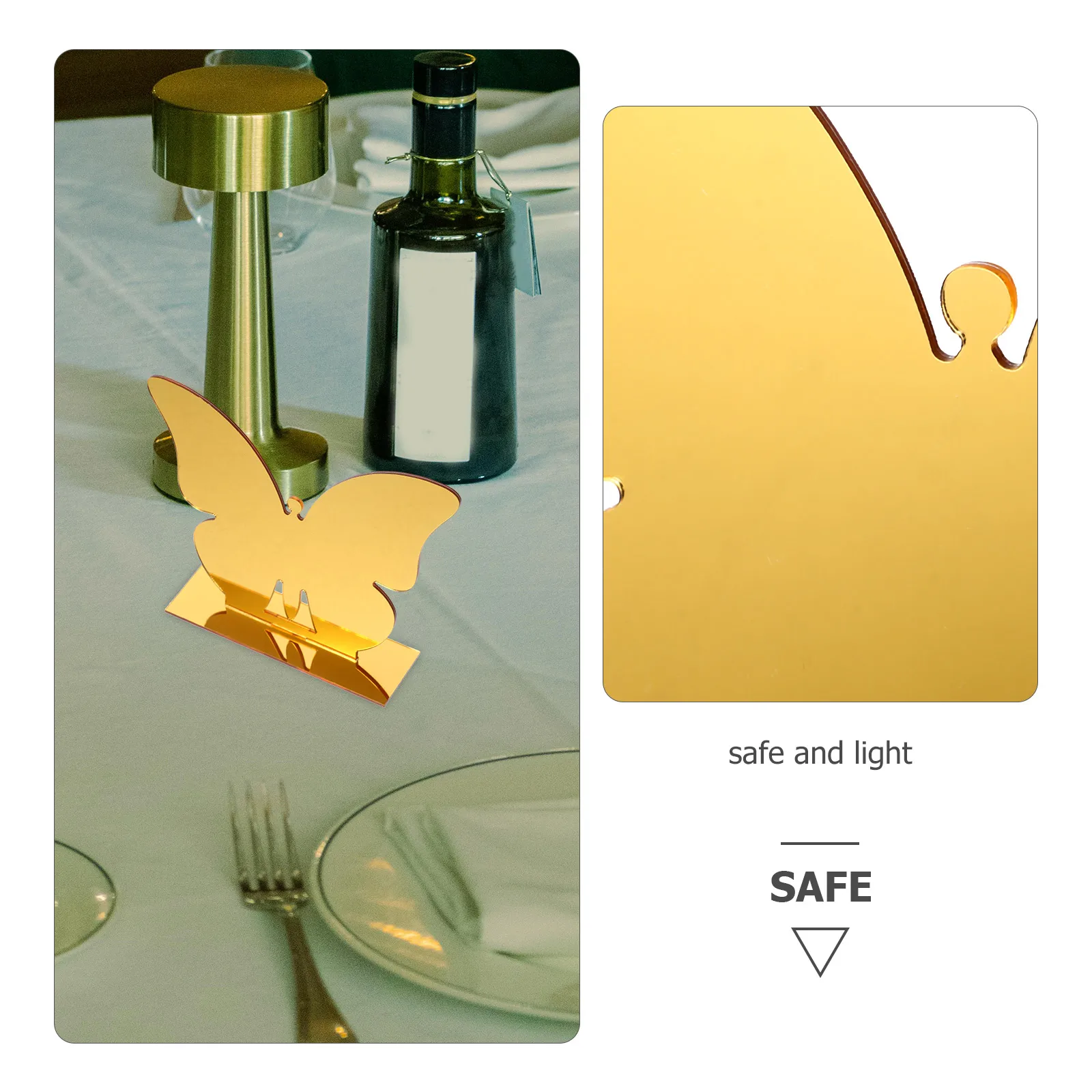 

4pcs Acrylic Table Number Signs Blank Standing Seat Cards For Wedding Banquet Restaurant Party Reception Decor Seating