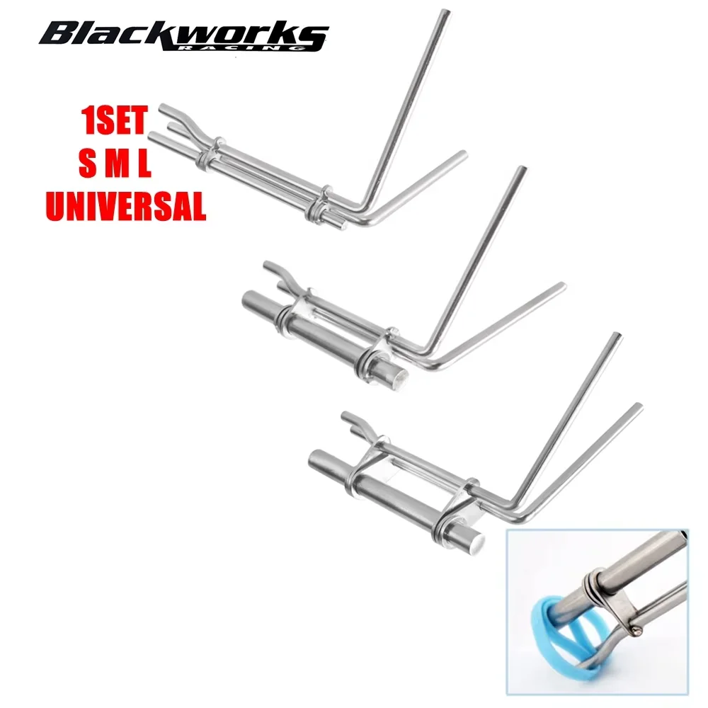 

S/M/L Hydraulic Cylinder Piston Rod Seal U-cup Installation Tool Universal Stainless Steel Boost Controller Repair Tool 3pcs SML