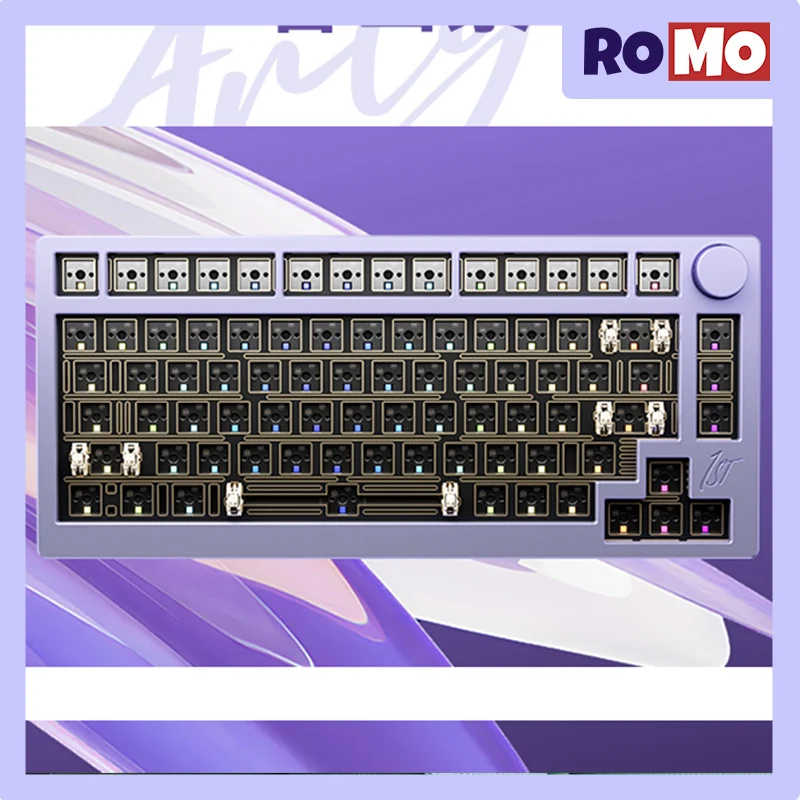 Imagem -05 - Ariya-bluetooth Kit de Teclado Mecânico 81 Chaves Junta Hot Swap Rgb Pbt Rollover N-key Jogador Modo 3