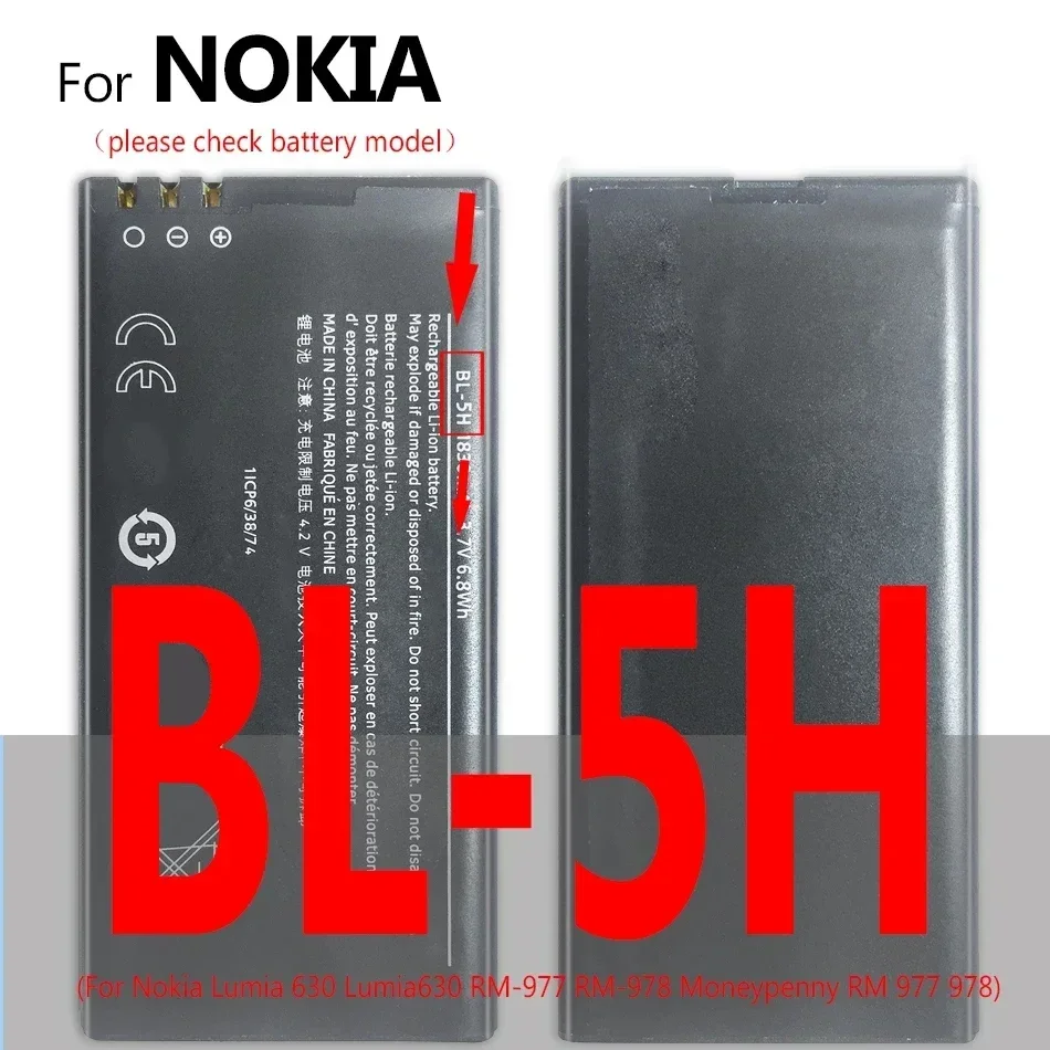 Battery BL-5C BLD-3 For Nokia 2118 2255 2270 1706 2220s 2100 3200 N85 N86 N87 N76 5000 6290 E65 N93i N78