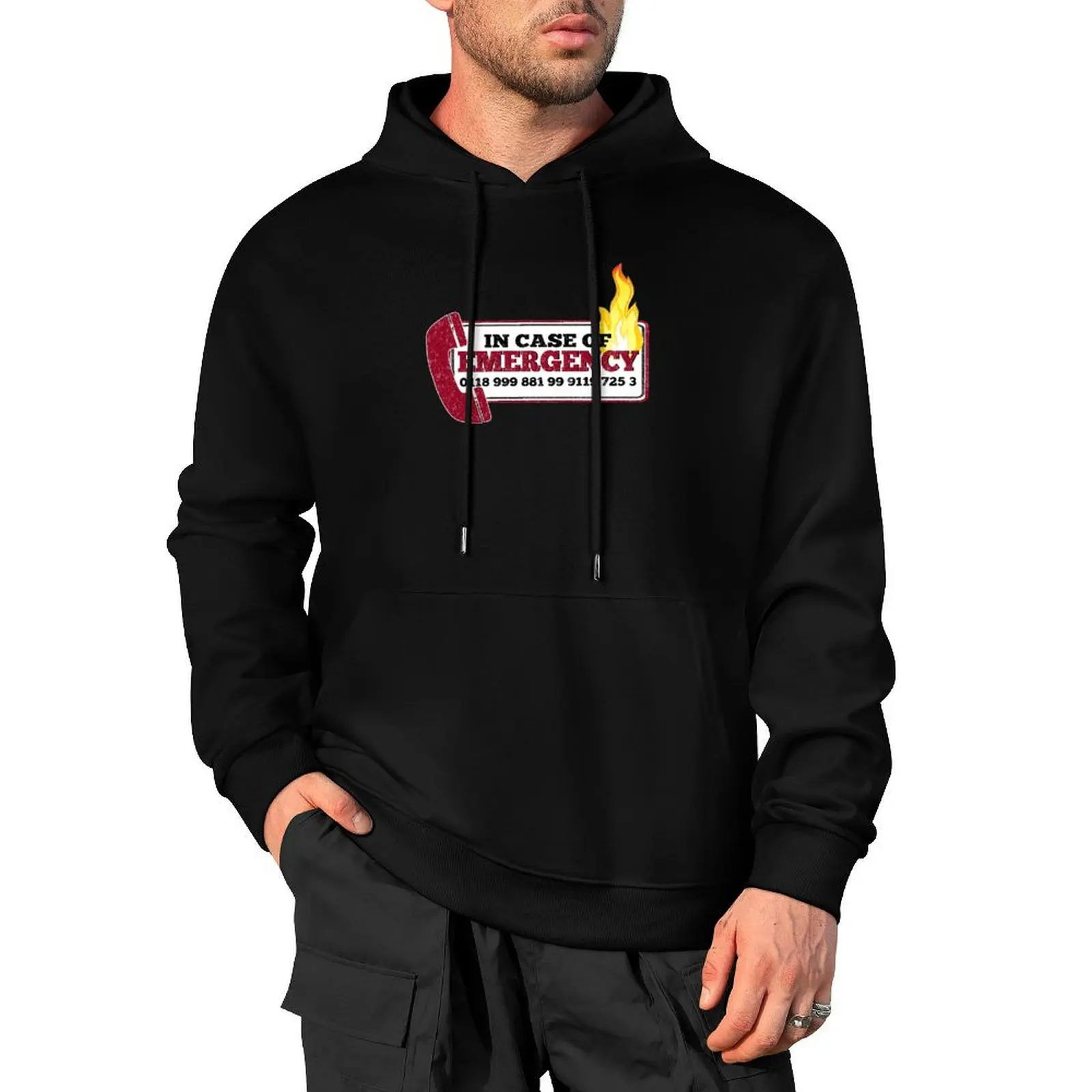 

It Crowd Inspired - New Emergency Number - 0118 999 881 99 9119 725 3 - Moss and the Fire Pullover Hoodie