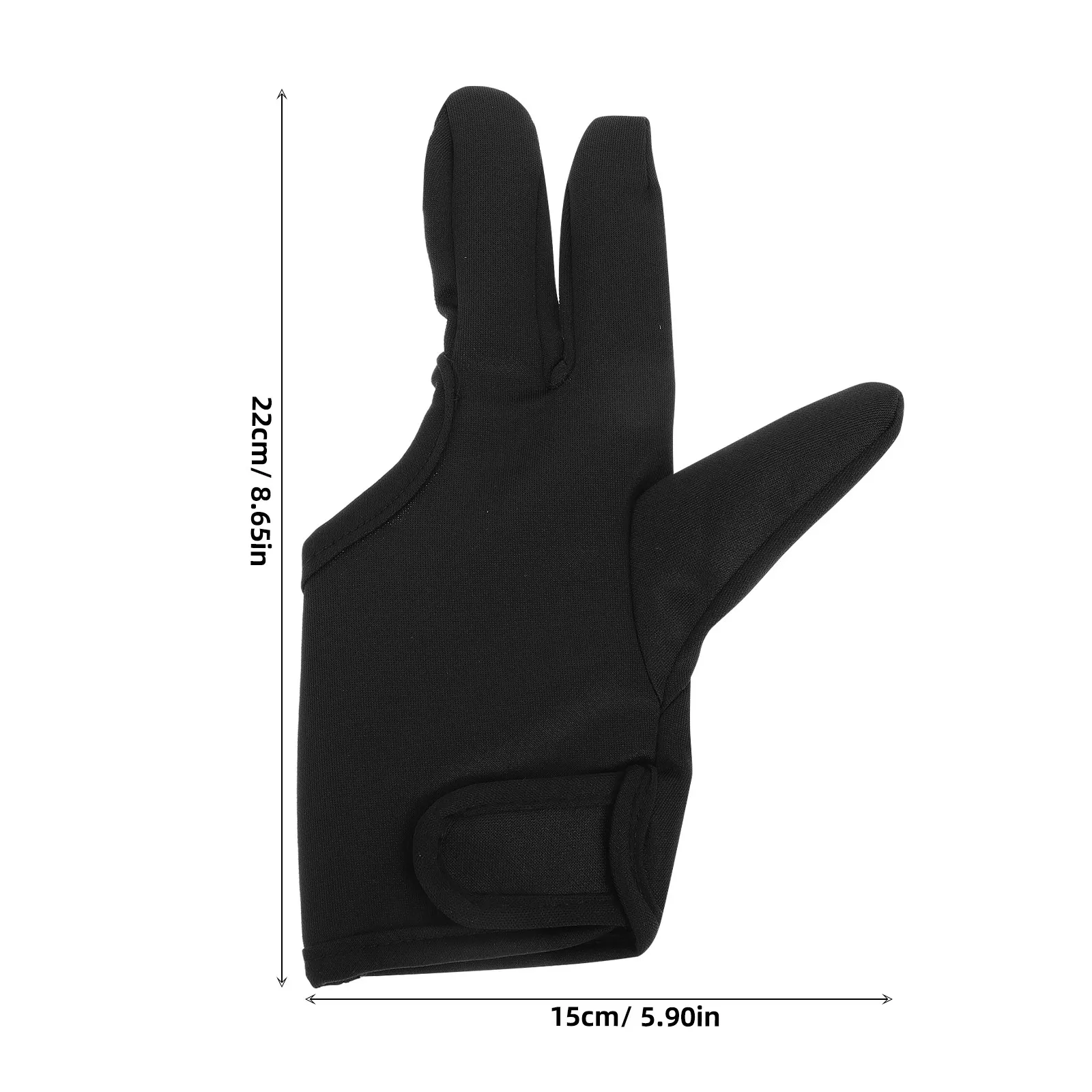 Heat Protection Hair Styling Gloves Three Finger Strap Thick Insulated Curling Iron Hair Dye Gloves Reusable Left Hand