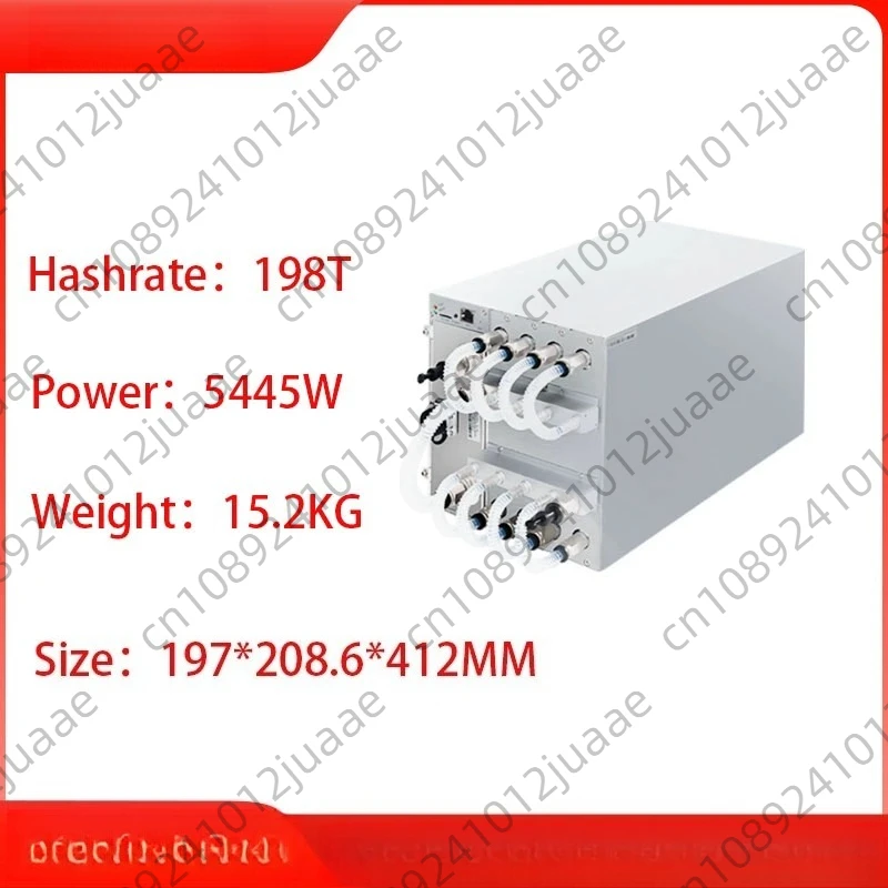 S19PRO + HYD 198T /158T Power Consumption 5445W Water Cooling SHA256 ASIC Chip Bitcoin Miner (80% new)