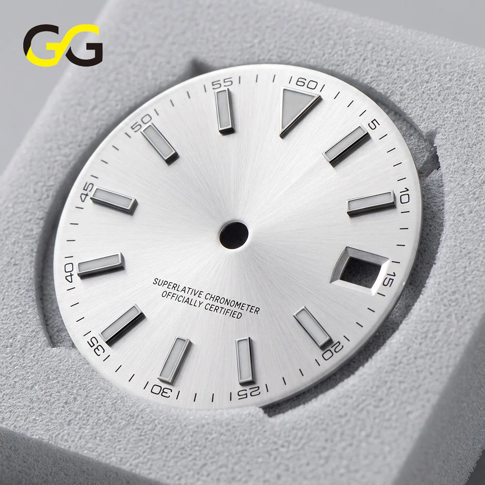New High-end 28.5mm The Real BW9 Lume Sterile Watch Dial Faces Fit For NH35A NH35 Movement With Date Window Original color