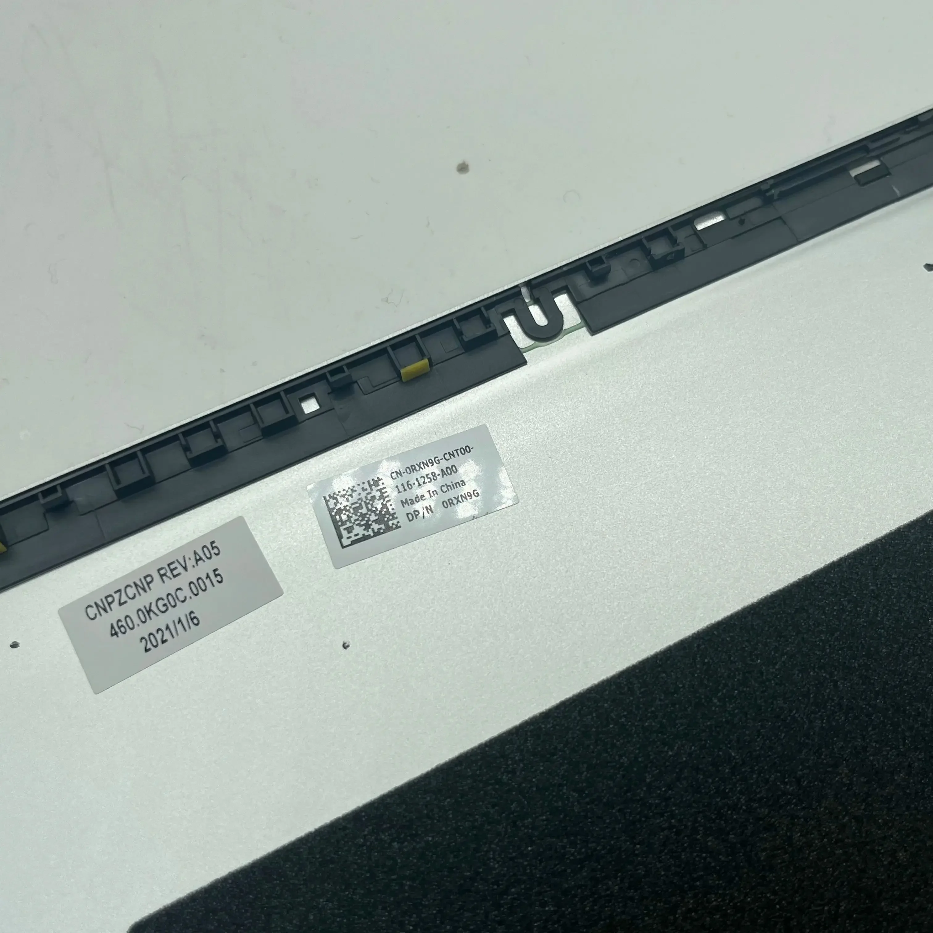 Imagem -05 - Tampa Traseira Lcd para Dell Inspiron 7500 7501 Peça de Reposição para Laptop Prata Shell 0c4mxd 0rxn9g Rxn9g