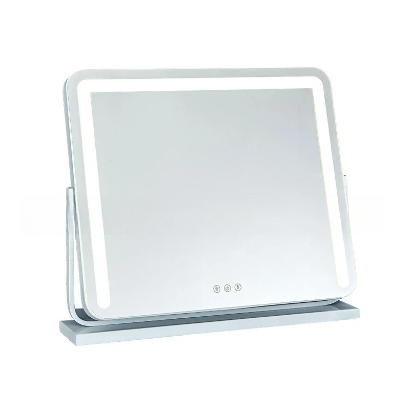 

Desktop mirror vanity mirror Desktop Internet celebrity light luxury led mirror bedroom with light modern