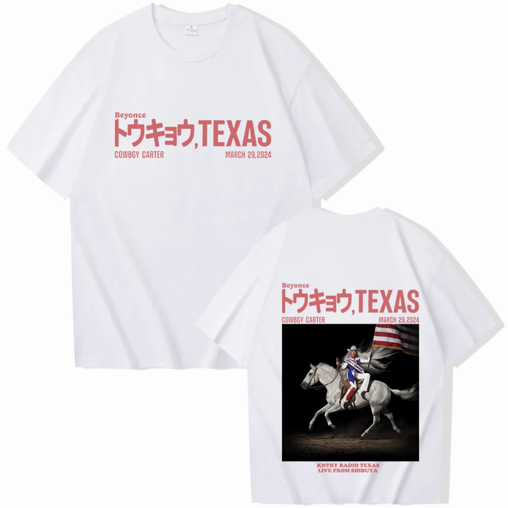 Beyonce Cowboy Carter 2024 T-Shirts Unisex Harajuku O-Neck Short Sleeve Shirts