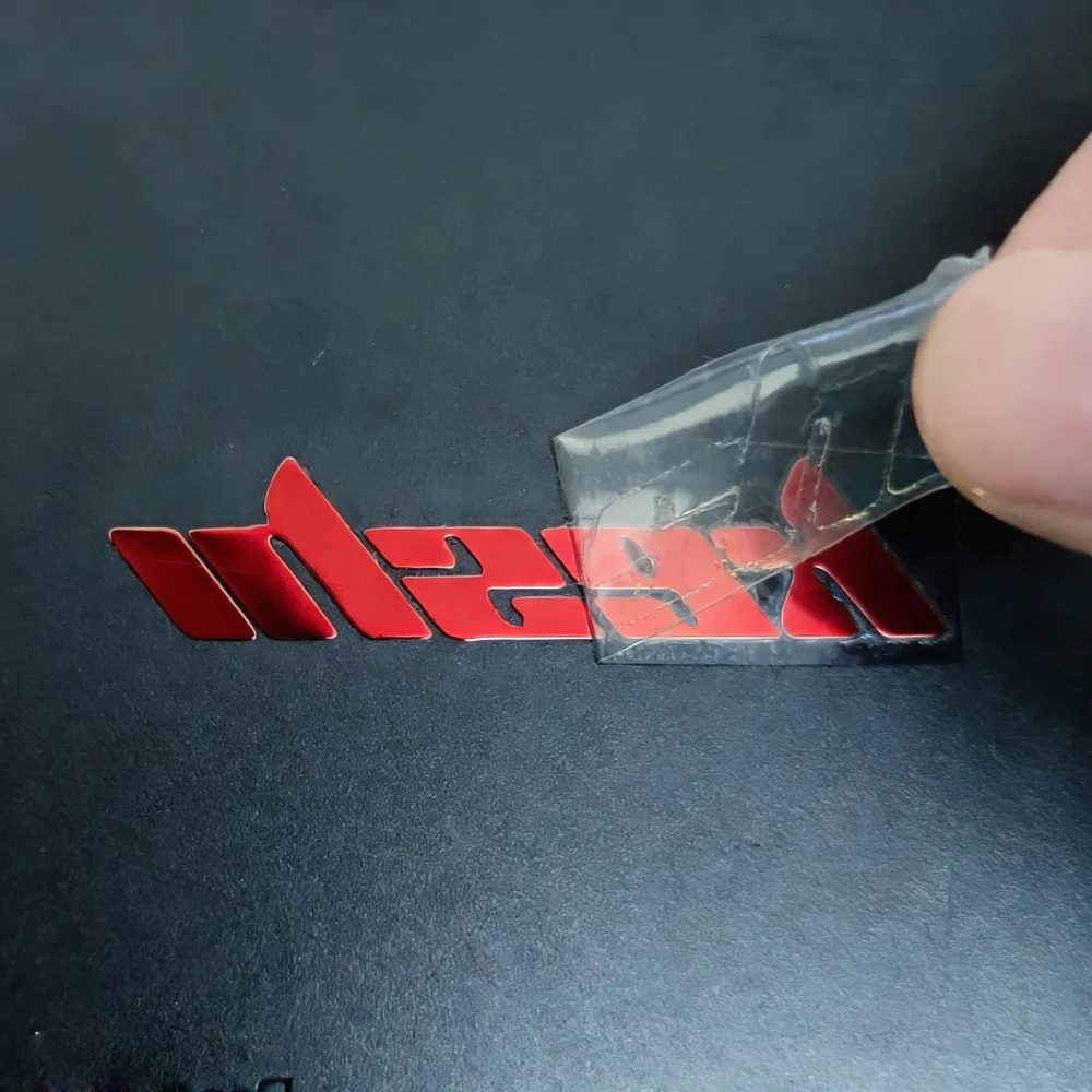 Customized Text Logo 3D Metal, Colored Logo Pattern UV, Gift Packaging, Commercial Brand Waterproof Transfer Stickers view 4