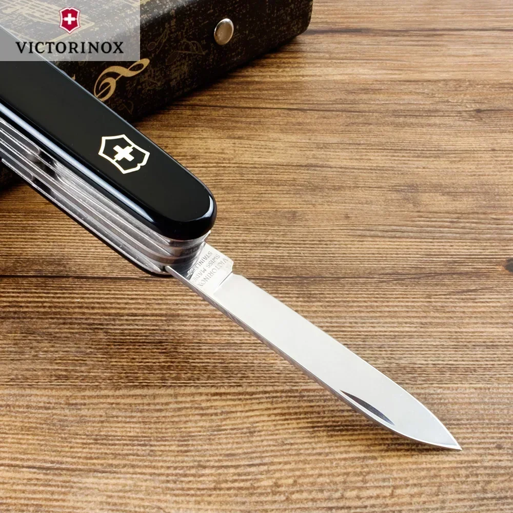 victorinox saber 91MM black hunter 1.3713.3 multifunctional folding knife sergeant sword