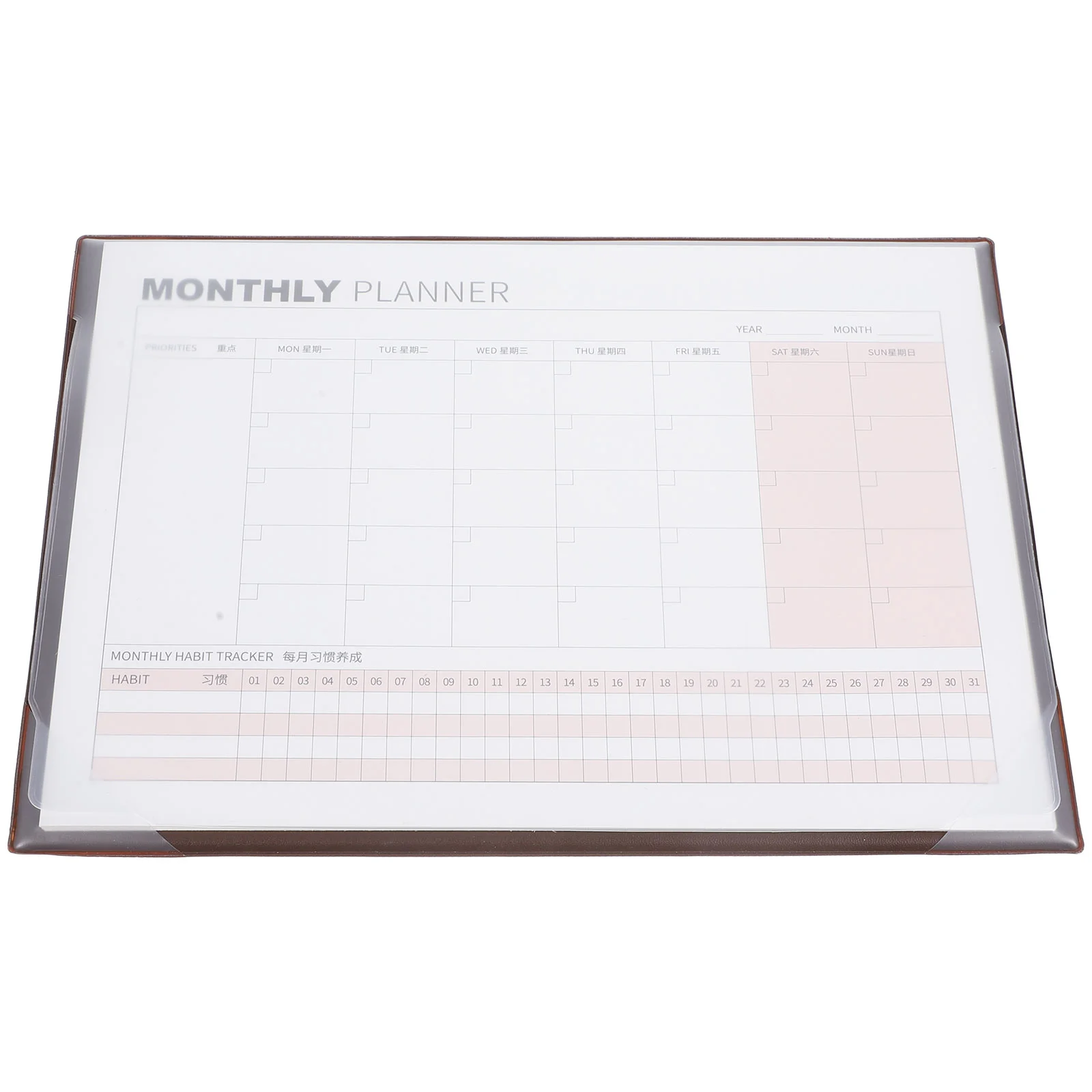 Calendar Note Pad Daily Planner Notepad Planning Calendars Notebook Schedule Pvc Kraft Paper Student Work Desk