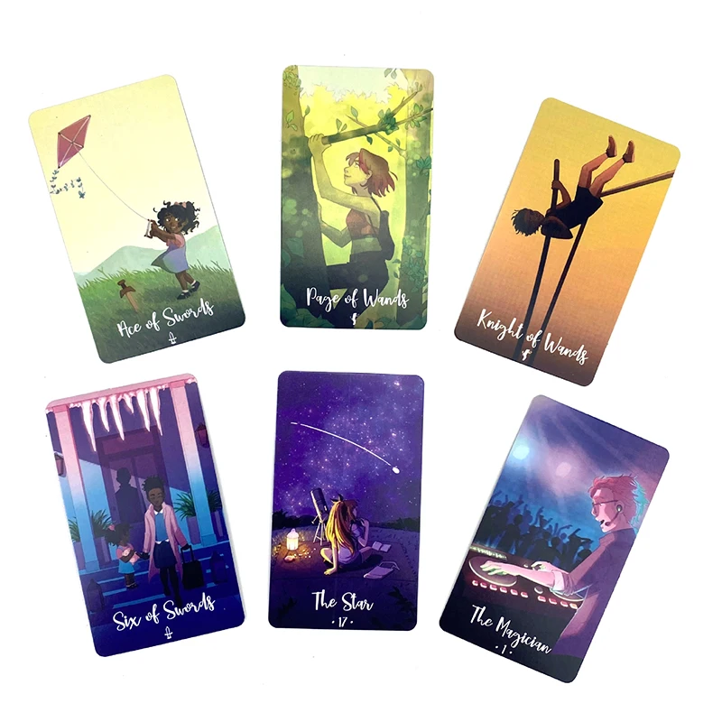 Tarot cartas ciclos cósmicos, visão Inglês, edição adivinhação, jogando o jogo, 78 cartas