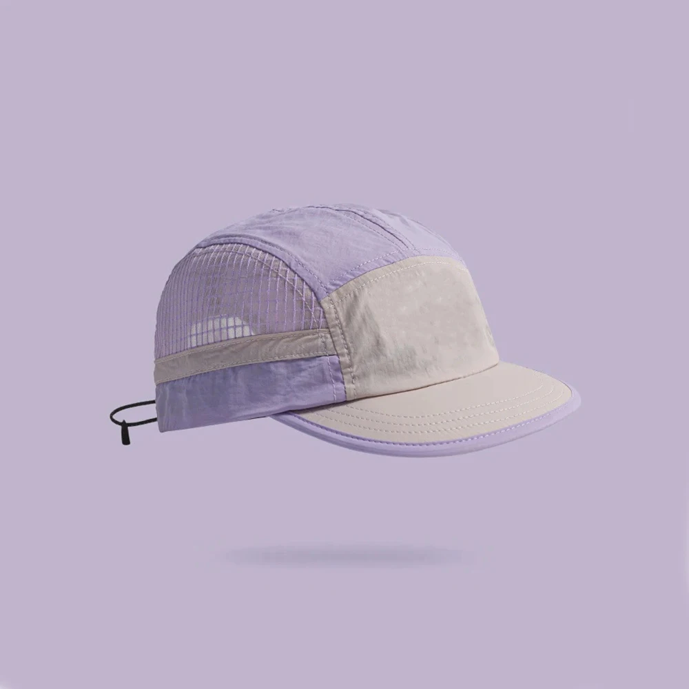 1 gorra de béisbol de malla transpirable, sombrero para el sol ajustable con bloques de color, adecuado para caminar al aire libre y uso diario, sombrero unisex ajustable para uso diario
