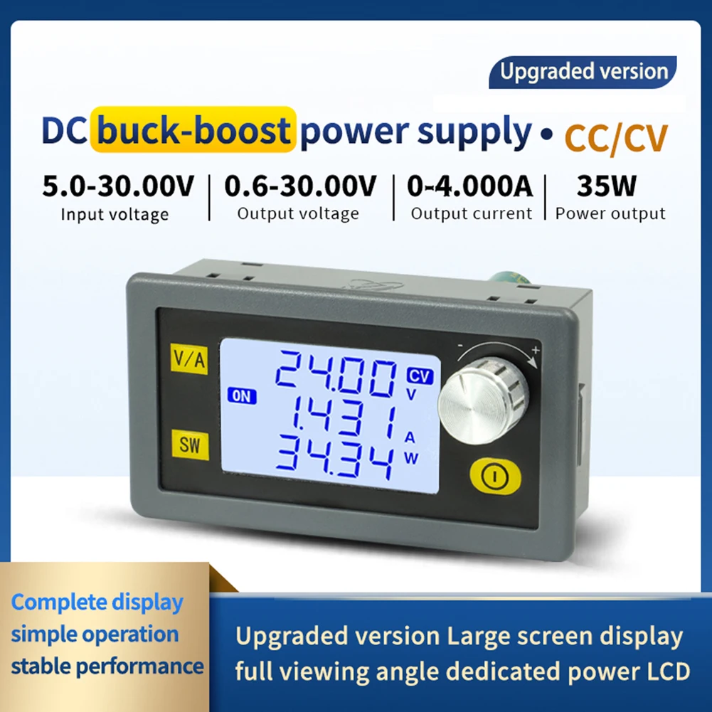 XY-SK35H Control Digital DC Buck Boost Converter 5-30V a 6-36V 35W/80W Módulo de potencia de voltaje estabilizado de corriente directa