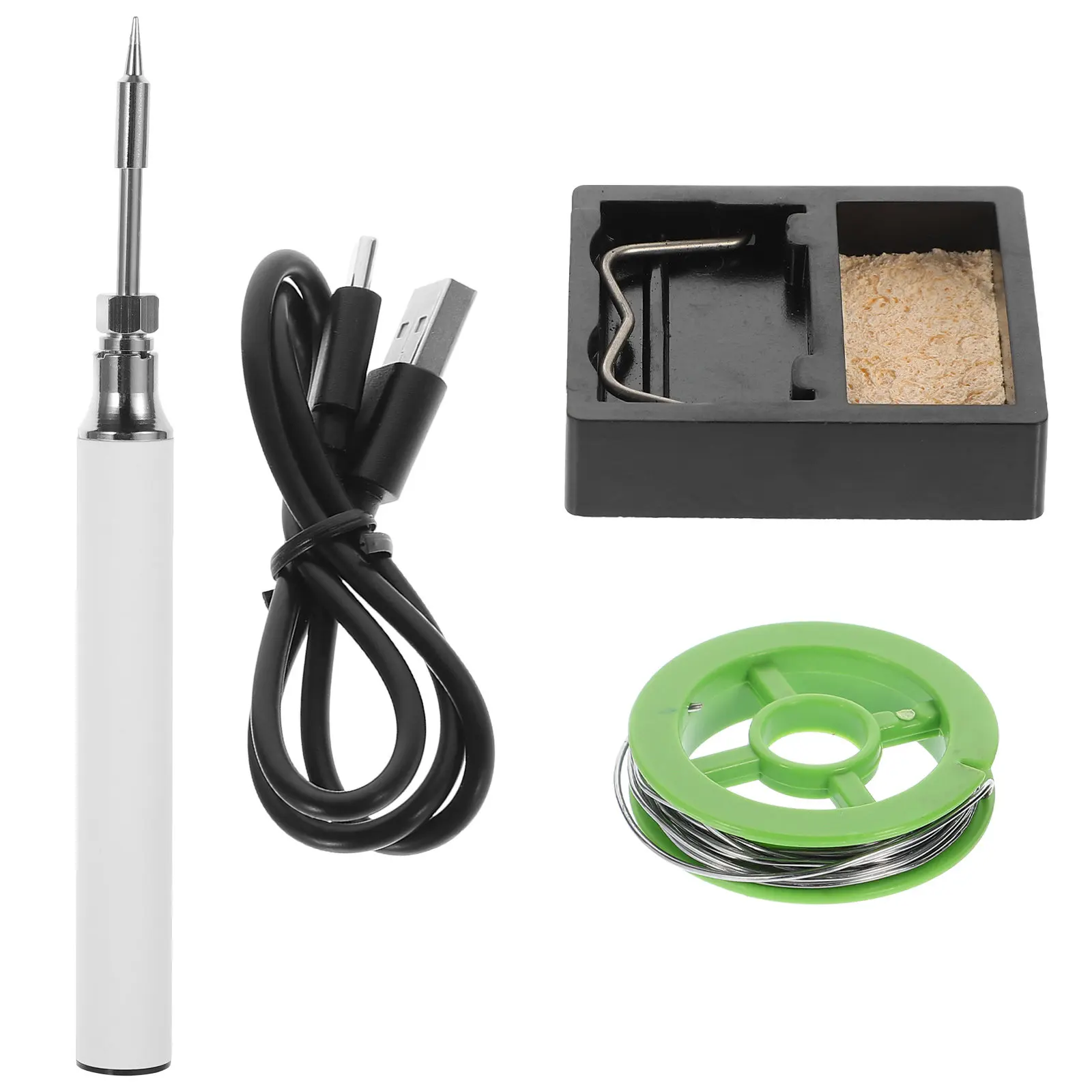 

1Set Mini Cordless Soldering Iron Portable Rechargeable USB Welding Tool Kit for Electronic DIY Repair Wireless