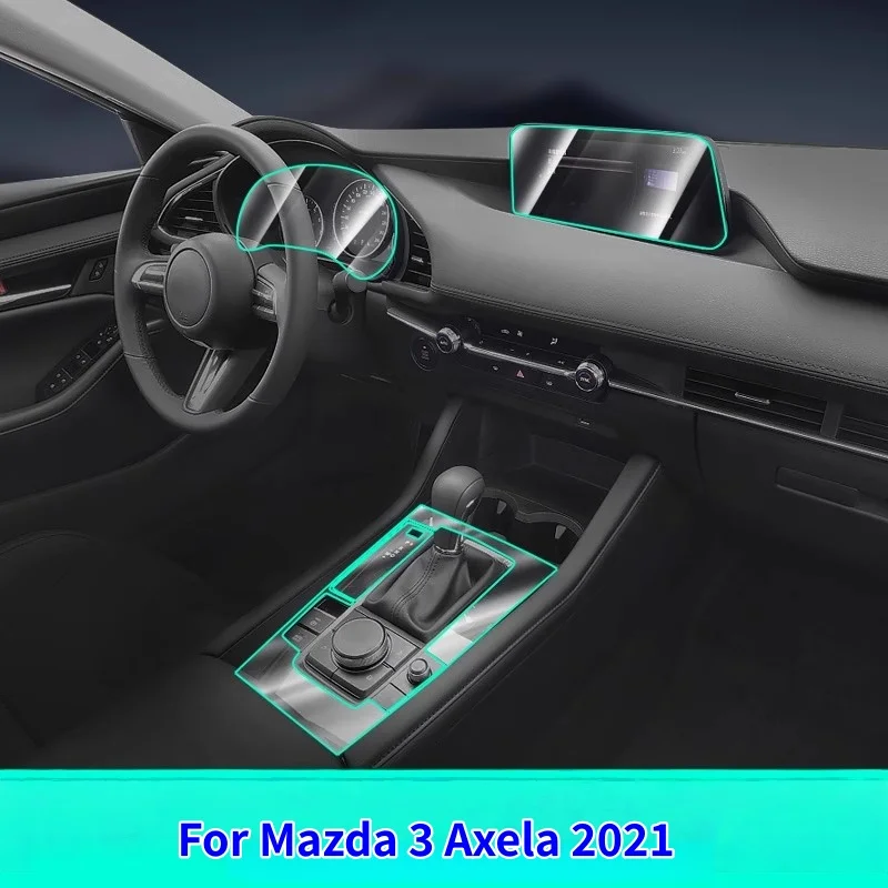 

Car Door Center Console Media Dashboard Navigation TPU Anti-scratch Protector Film For Mazda 3 Axela 2021 Car Interior Film