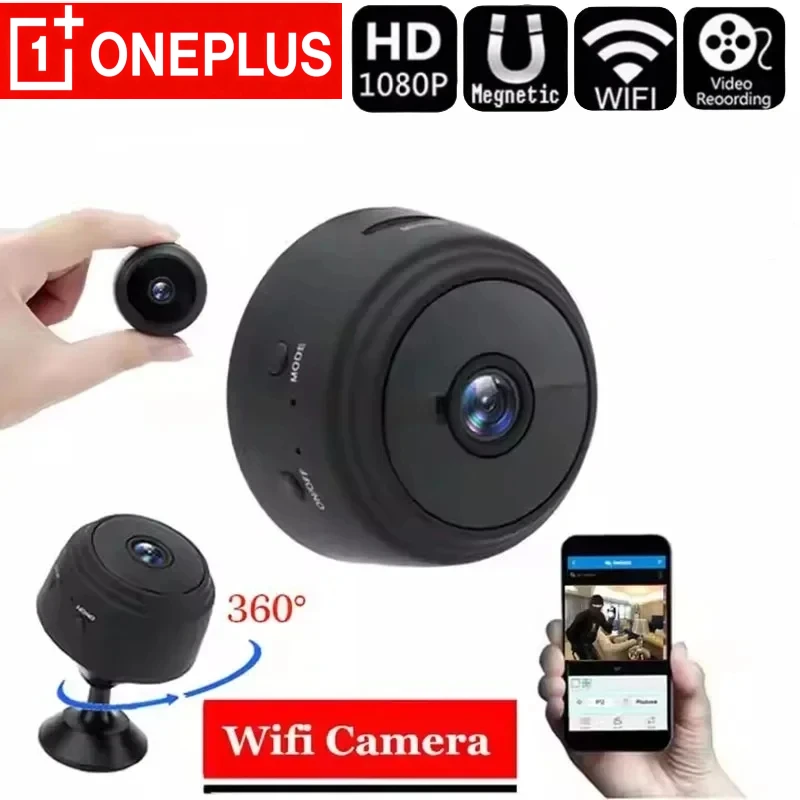 OnePlus A9 1080P Wifi Mini Camera Security Monitoring Wireless Remote Night Vision Video Surveillance Smart DV Cam HD Camera New