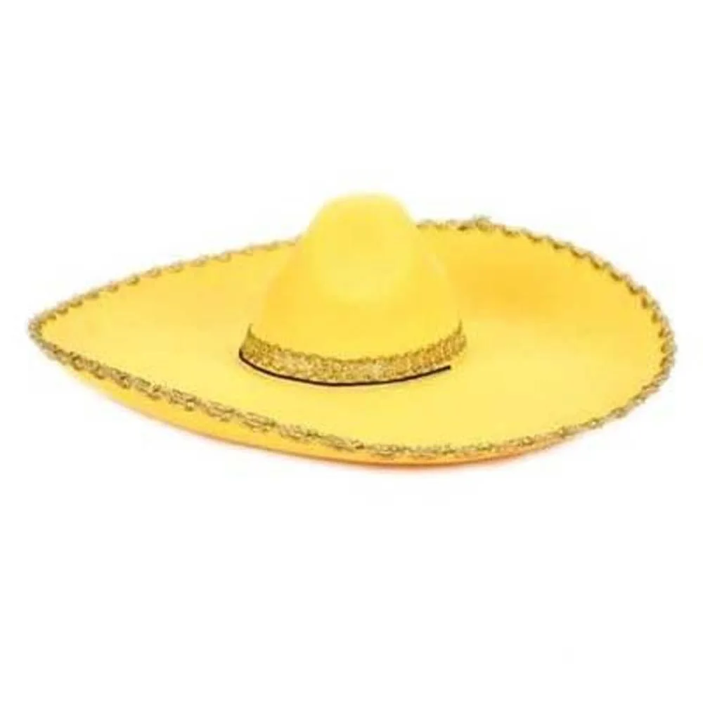 

Ethnic Style Sombrero Hat Rolled up Brim Breathable Mexico Hat Large Sun Hat Cosplay Mexican Caps Costume Accessories