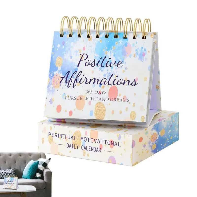 

2024 Inspirational Desk Calendar Full-Color Daily Affirmation Calendar Humorous With Daily Inspirational Quotes Positive