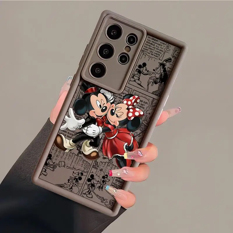 Disney Mickey Minnie Mouse Case for Samsung Galaxy S24 Ultra S22 Plus S20 FE S21 S23 Ultra S22 Ultra Coque Soft Cover