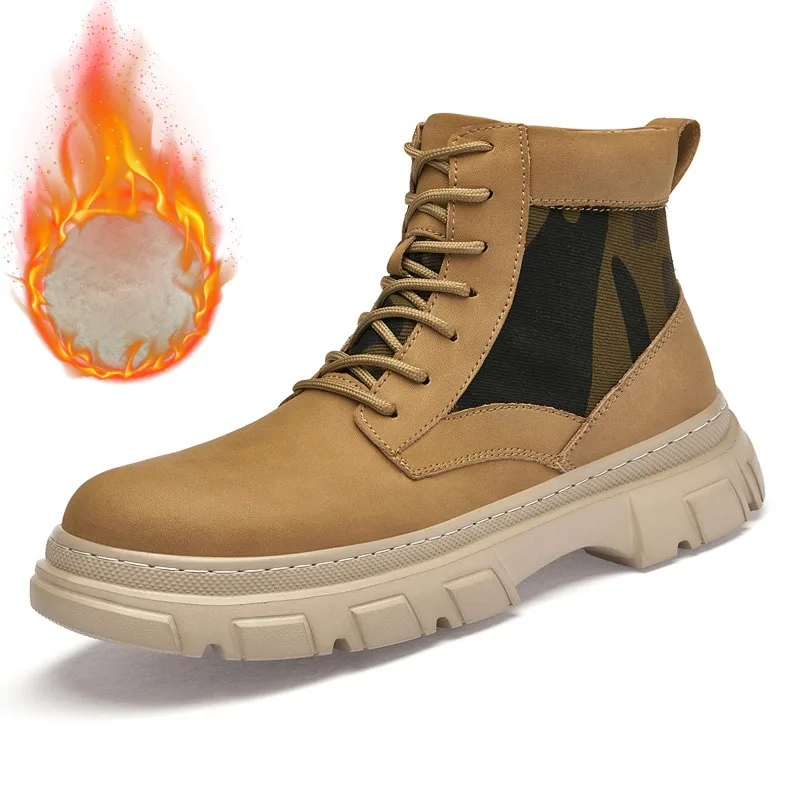 

Новые мужские зимние повседневные ботинки 2026 года: дизайнерские люксовые кожаные ковбойские кроссовки челси на платформе