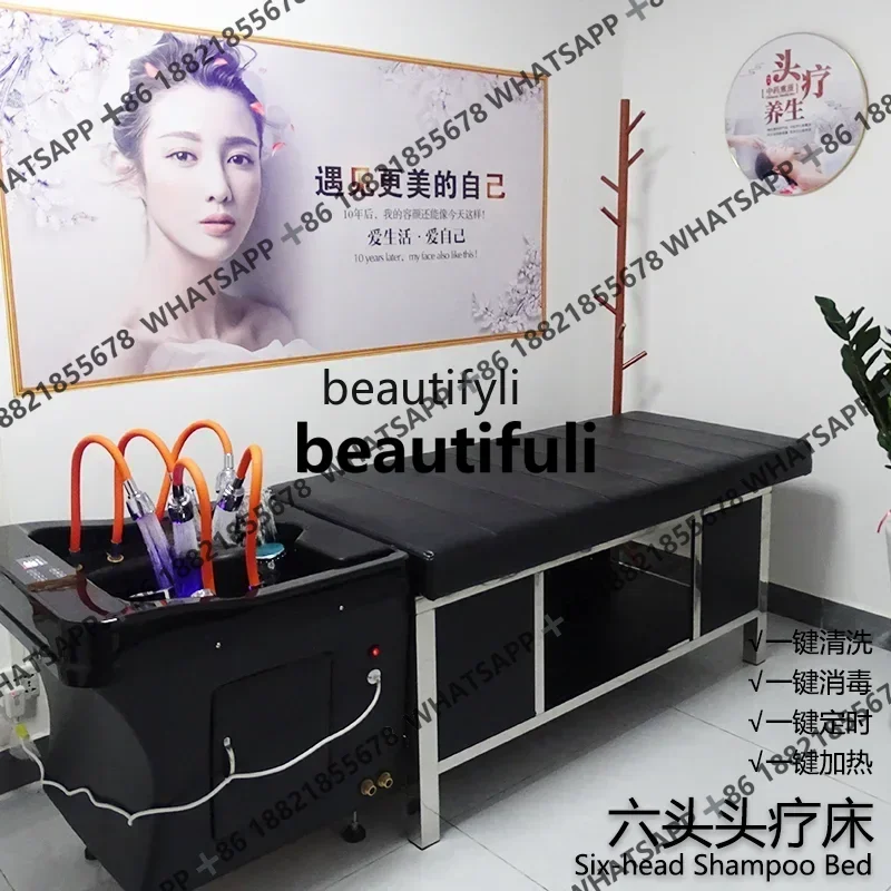 

Thai Head Therapy Bed Automatic Constant Temperature Heating Water Circulation Fumigation Movable Water Storage Beauty Salon