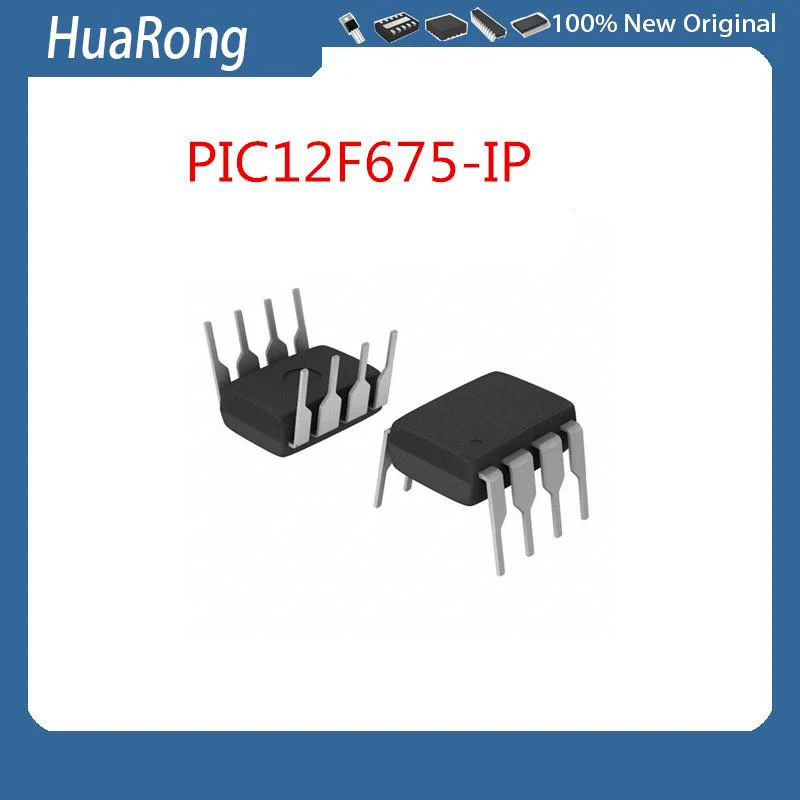 New 10PCS/LOT    PIC12F675-I/P PIC12F675 12F675  DIP-8