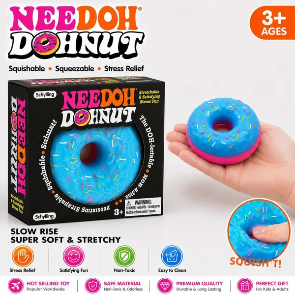 New Perfect Gift NeeDoh Dippin Dazzler Egg Donut Prank Stress Relief Toy Soft Glue Vinyl Squeeze Toy Slow Rebound Pinch Ornamen