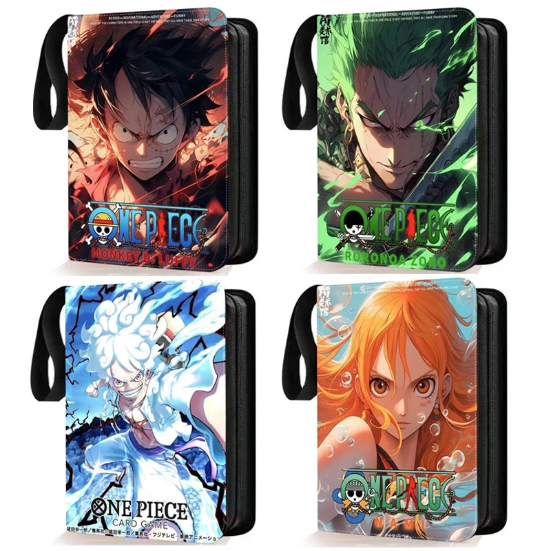 One Piece 900Pcs OPCG Cards Album Book Luffy Nami Zoro Anime Map Letter Holder Binder Action HD Protector Notebook Folder Gifts