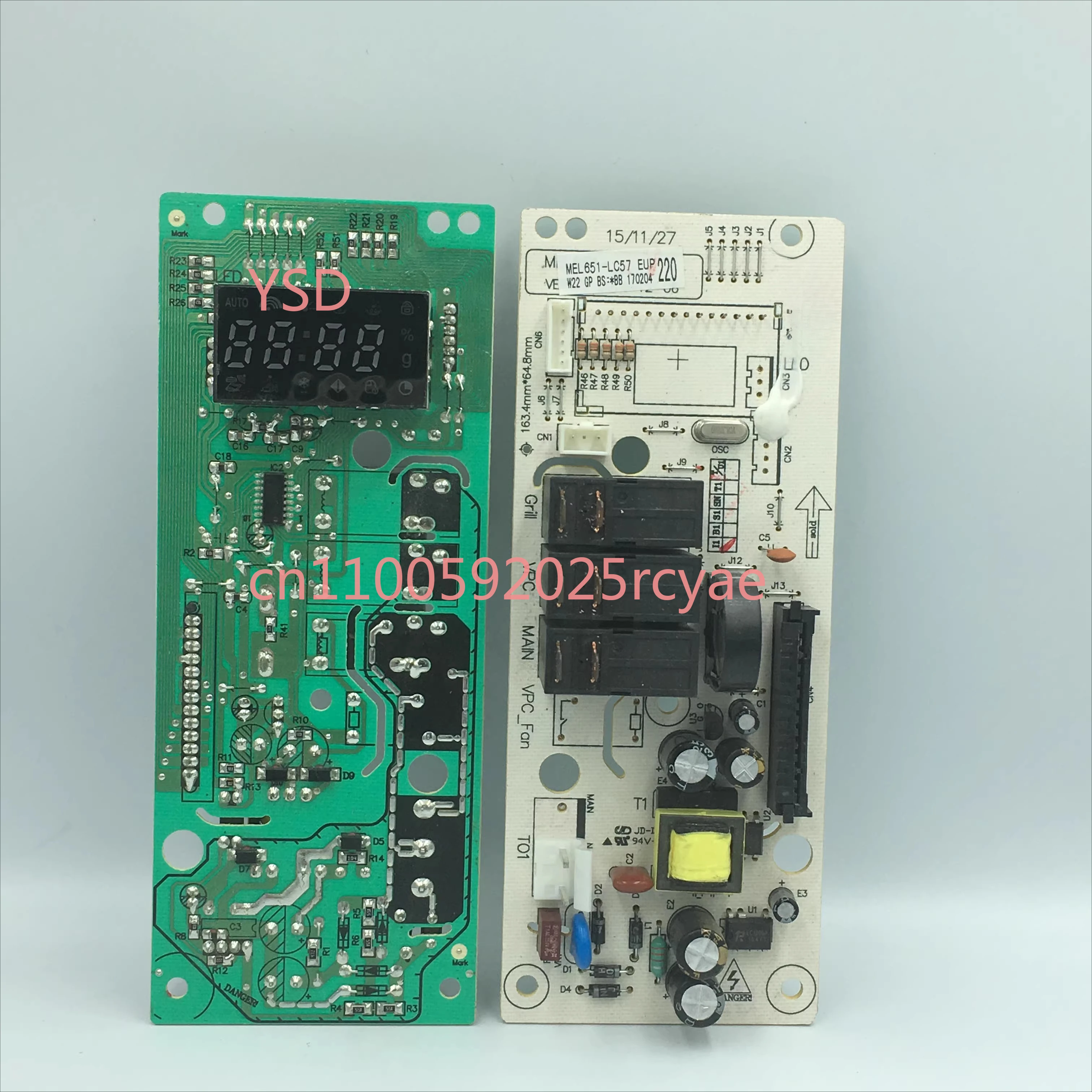 Disassemble microwave oven computer board MEL651-LC17 universal LC47 G70D20CSP-D2 57