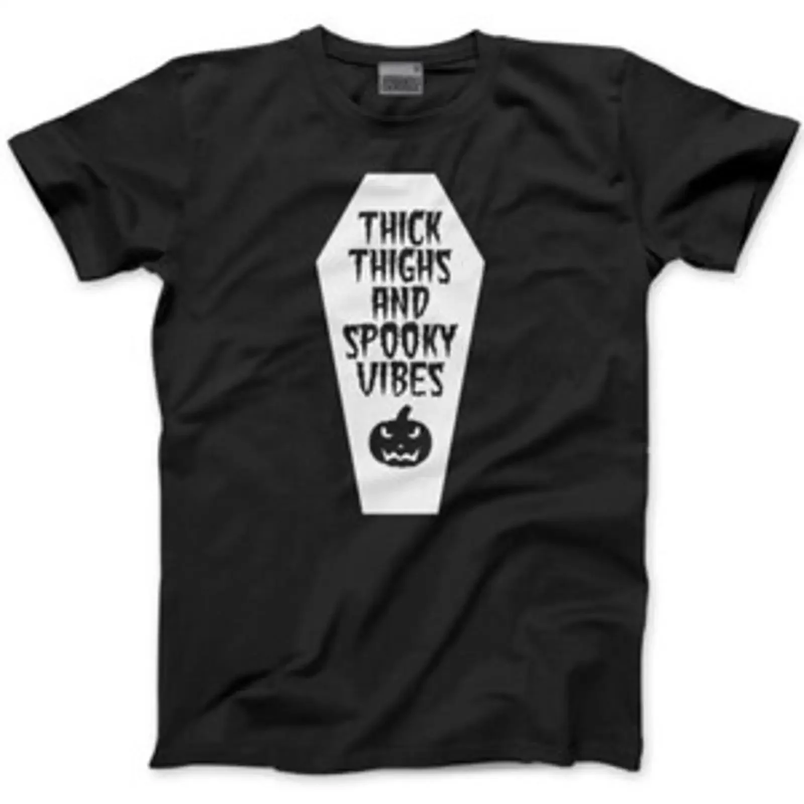 Dicke Oberschenkel amp Spooky Vibes Sarg T Shirt Hexe Halloween Party Goth vintage Washed Comfortable Top For Everyday Wear