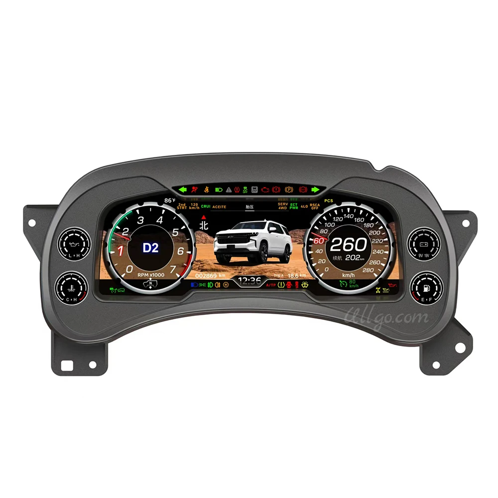

Digital LCD Cluster for Cadillac Escalade 2003-2006 Virtual Speedometer Dashboard Upgrade